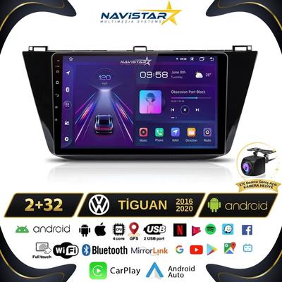 Vw Tiguan 2+32 GB Kablosuz Carplay 2016-2020 Android 13 Navigasyon Multimedya Sistemi